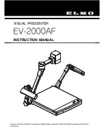 Elmo EV-2000AF Instruction Manual preview
