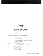 Preview for 20 page of Elmo EV-308 Operation Manual