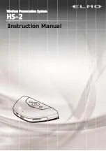 Elmo HS-2 Instruction Manual preview