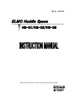 Elmo Huddle Space HS-G1 Instruction Manual preview