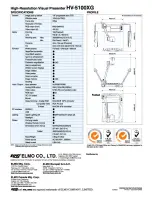 Предварительный просмотр 4 страницы Elmo HV-5100XG Specifications