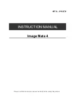 Предварительный просмотр 1 страницы Elmo Image Mate 4 Instruction Manual