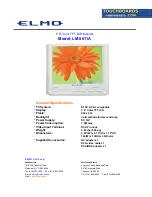 Elmo LM-5611A Specifications preview