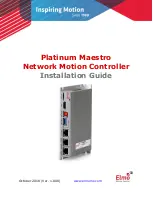 Предварительный просмотр 1 страницы Elmo MAN-P-MAESTRO-IG Installation Manual