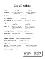 Preview for 2 page of Elmo MP-50E Specifications