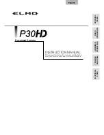 Elmo P30HD Instruction Manual preview