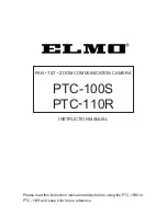 Предварительный просмотр 1 страницы Elmo PTC-100S Instruction Manual