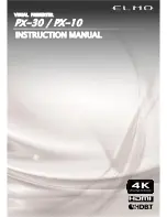 Elmo PX-10 Instruction Manual preview