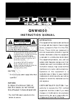 Elmo QNW4000 Instruction Manual preview