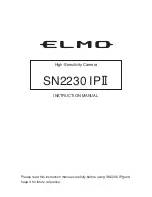 Preview for 1 page of Elmo SN2230 IP II Instruction Manual