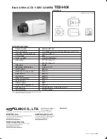 Предварительный просмотр 2 страницы Elmo TEB4404 Specification Sheet