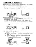 Preview for 9 page of Elmo TRV-35H Instruction Manual