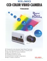 Elmo TSN280D Specifications preview