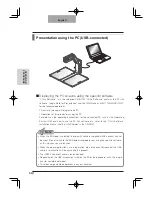 Предварительный просмотр 34 страницы Elmo Visual Presenter HV-110u Instruction Manual