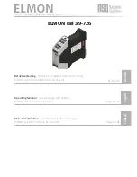 Предварительный просмотр 1 страницы ELMON 39-726 Operating Manual