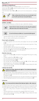 Предварительный просмотр 14 страницы ELMOT 026 PLUS+ User Manual