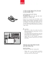 ELNA 202-237-000 Quick Start Manual предпросмотр