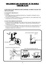 Предварительный просмотр 21 страницы ELNA 6200 - Service Manual