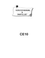 ELNA CE10 Service Manual предпросмотр