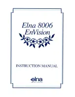 Предварительный просмотр 1 страницы ELNA EnVision 8006 Instruction Manual