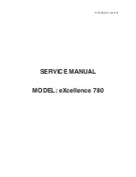 Preview for 1 page of ELNA eXcellence 780 Service Manual