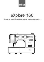 ELNA eXplore 160 Instruction Book preview