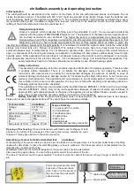 elniko Basis Assembly And Operating Instructions предпросмотр