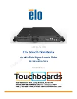 Elo Touch Solutions IDS 3201L Manual preview