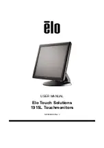Elo TouchSystems 1915L User Manual preview
