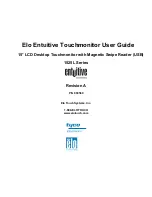 Предварительный просмотр 1 страницы Elo TouchSystems Entuitive 1525L Series User Manual