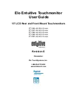 Предварительный просмотр 2 страницы Elo TouchSystems Entuitive ET1545L-XXWC-X Series User Manual