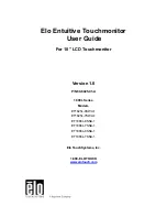 Preview for 1 page of Elo TouchSystems Entuitive ET1825L-7SWA-1 User Manual