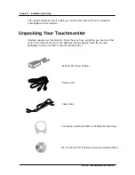 Preview for 5 page of Elo TouchSystems Entuitive ET1825L-7SWA-1 User Manual