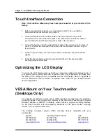 Preview for 6 page of Elo TouchSystems Entuitive ET1825L-7SWA-1 User Manual