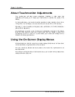 Preview for 9 page of Elo TouchSystems Entuitive ET1825L-7SWA-1 User Manual