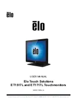 Elo TouchSystems ET1517L User Manual preview