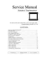 Предварительный просмотр 1 страницы Elo TouchSystems ET1545C Series Service Manual