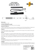 Предварительный просмотр 2 страницы ELORA 335-27 Instruction Manual