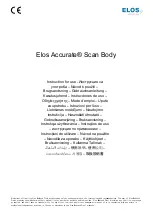 Elos Accurate Scan Body Instructions For Use Manual предпросмотр