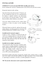 Preview for 9 page of ELOTEC EO 120 Installation And Maintenance Instructions Manual