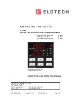 Предварительный просмотр 1 страницы Elotech R 2000 - 431 Operating Manual