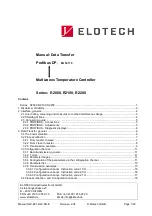 Elotech R2000 Manual preview