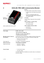 Preview for 8 page of ELPRO ECOLOG-PRO Series Operation Manual