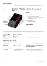 Preview for 12 page of ELPRO ECOLOG-PRO Series Operation Manual