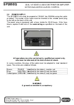 Preview for 4 page of ELPRO SP205EQ Installation And Use Instruction