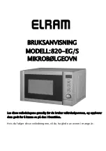 Elram 820-EG/S Instruction Manual предпросмотр