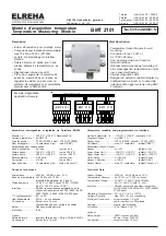 Preview for 1 page of ELREHA BMT 2101 Quick Start Manual