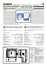 Preview for 1 page of ELREHA EGS 101 FN S001 Manual