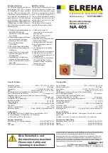 ELREHA NA 405 Technical Manual предпросмотр