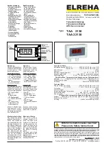 Preview for 1 page of ELREHA TAA 2130 Operating Instructions